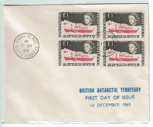 Image of British Antarctic Territory SG 15a FU British Commonwealth Stamp
